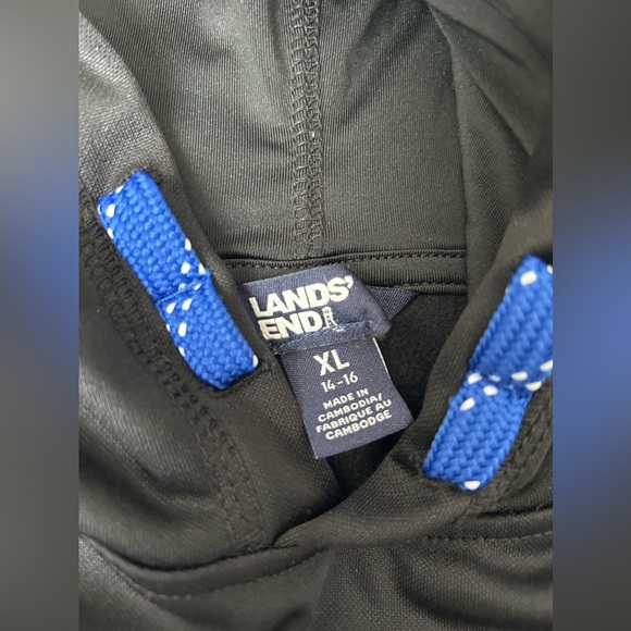 Lands’ End NWOT black NASA Hoodie Youth size XL 14/16 - Picture 6 of 6